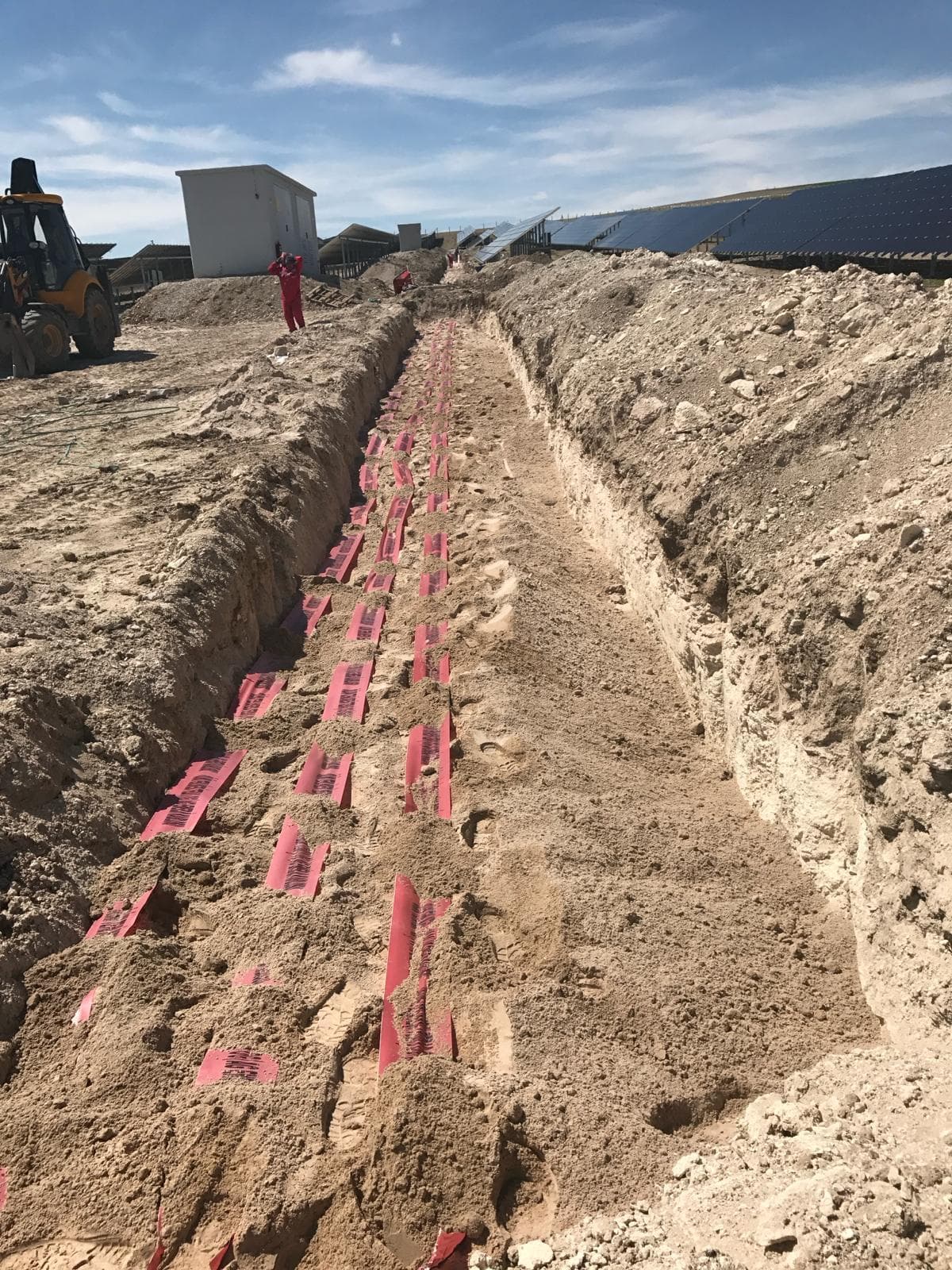 Underground power cable laying